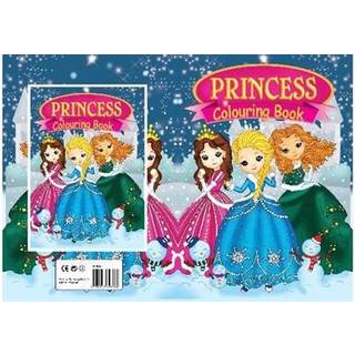 Malebog A4 Princess, 16 sider Sider:16 Størrelse:A4 Motiver: Prinsesser.
