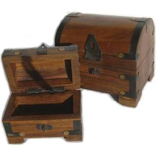 Skattekiste sæt med 2 stk. 14x11x13 cm