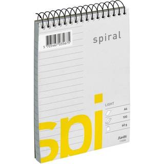 Bantex Light Spi Spiralblok A6 Linjeret