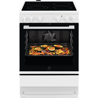Electrolux LKR6441NOW Keramisk Komfur - Farve: Hvid