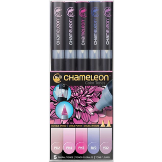 Chameleon 5 Pen Floral Tones Set