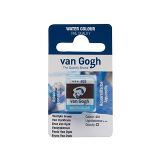 van Gogh akvarelfarve half pan – Vandyke Brown 403