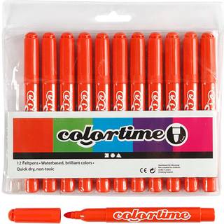 Colortime Tusch 5 mm - Mørk Orange, 12 stk.