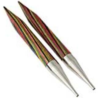 KnitPro Symfonie udskiftlige Rundpinde (3-15.00mm) 15.00 mm Indhold:To udskiftbare pinde Materiale:Højpoleret, multifarvet birketræ Typer: Udskiftbare rundpinde Størrelser: 3.00-15.00 mm. Kabel medfølger ikke.