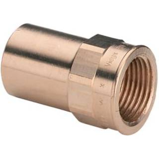Viega Sanpress indstiksstykke 35 mm x 1 1/4" nippel/muffe rødgods