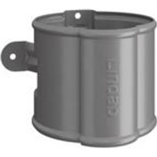 Lindab SSVU rørholder f/ skrue & stift, stålmetalic - Ø75 mm