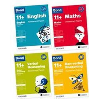 Bond 11+ Assessment Papers 8-9 years Bundle: English, Maths, Non-verbal Reasoning, Verbal Reasoning (for GL Assessment & other 11 plus exams)