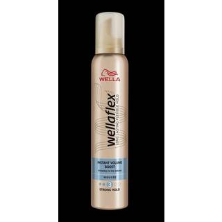 Wella wellaflex long lasting flexible hold instant volume boost mousse 3 strong hold 200ml