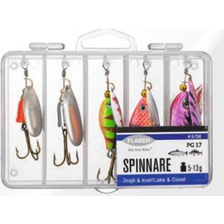 Spinnere - 5 stk. i æske / 5-13 gram