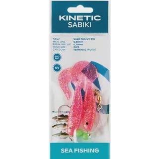 Kinetic Sabiki Shad Tail Torskeforfang #6/0 Pink/Glitter