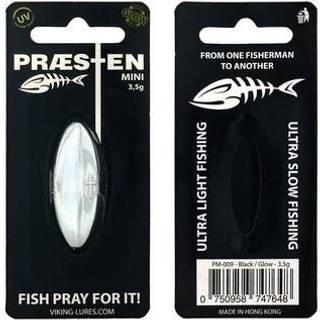 Præsten 3,5g Gennemløbsblink Black/White (Glow)