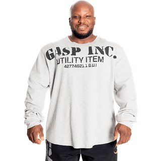 Thermal Gym Sweater, greymelange, medium