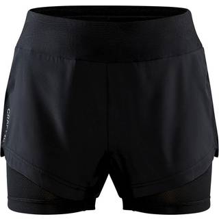 Craft Women's Adv Essence 2-in-1 Shorts Black, XL