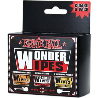 Ernie Ball Wonder Wipes Combo Pack 6-Pack (P04279)