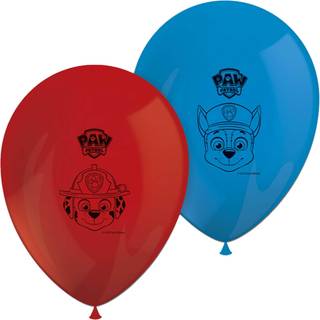 Paw Patrol balloner 8 stk. - Røde og blå