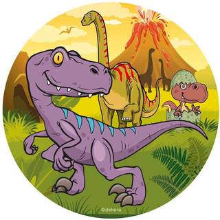 Dinosaur kageprint 20 cm. - Sukkerfri