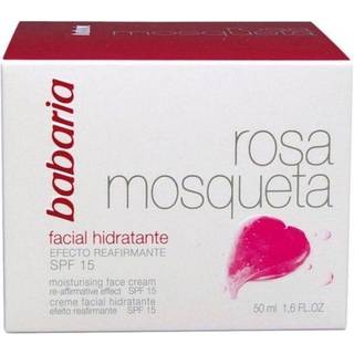 Babaria facial hidratante moisturising face cream SPF15 rosa mosqueta 50ml