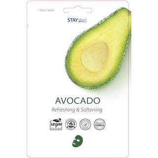 Stay Well Vegan Sheet Mask Avocado 1pcs