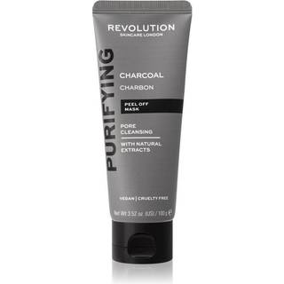 Revolution Skincare Purifying Charcoal Peel-off maske med aktiv kul mod hudorme 100 g - 100 g