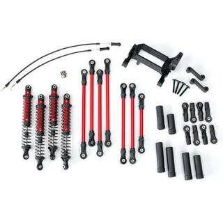 Traxxas TRX-8140R Langarm Lift Kit TRX-4 rød komplet