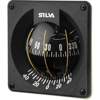 Bådkompas Silva 100B/H, Ø100 mm, skotmonteret, sort