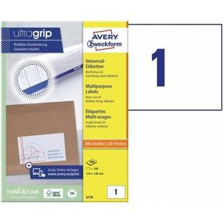 Avery 6135 Pacsoft etiketter på A5 ark, 210 x 148 mm, 1 pr. ark, 200ark