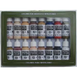 Vallejo Acrylic Model Color Set Face/Skin Colors(16)