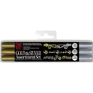 Zig Twin tip gold and silver 3-set med spids i hver ende
