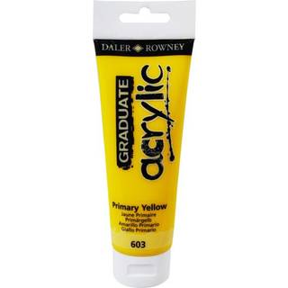 Daler Rowney Graduate Acrylic Paint Black 120 ml - Akrylmaleri Forsyninger til kunstnere og studerende - Akrylmaling til paneler l?rredspapir og
