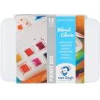 Aquarell Set intensive Farben 12 Näpfchen - Mehrfarbig