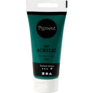 Art Akrylmaling Mørk Grøn 75ml - Halvblank Dækkende