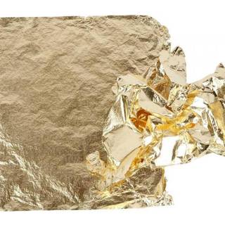 Guld Bladmetal 16x16 cm - 25 ark til dekoration