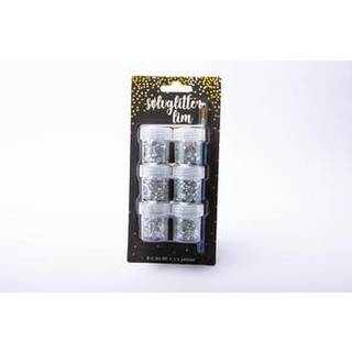 Glimmerlimmix sølv 6 x 20 ml (På lager i butik)