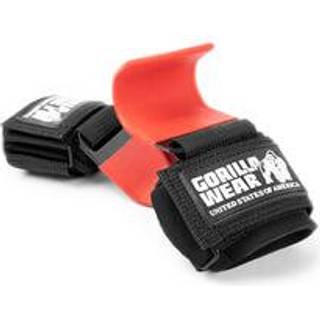 Weight Lifting Hooks, black/red, Gorilla Wear