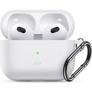 ESR BOUNCE beskyttende silikone cover til AirPods 3 med karabin - Sort