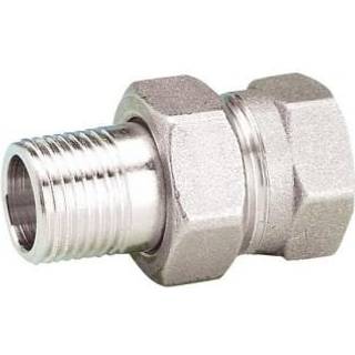 Kriss Radiatorforskruning 1/2" ligeløbende forniklet