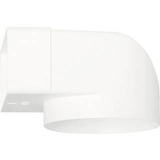 Fresh bøjning, rund/rektangulær, 90°, 110 x 54 mm, Ø100 mm