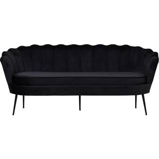Calais 3 personers Sofa  - Sort og - Rød