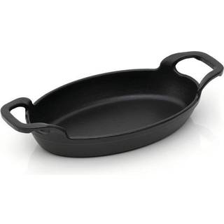 Paleo Oval Fad/Pande XS, sort, 13x21cm - Pande