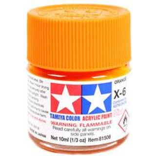 Tamiya - X-6 - Acrylic Mini X-6 Orange (Gloss)