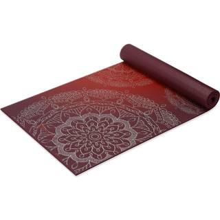 GAIAM 6 mm Premium Metallic Yoga Mat Yogamåtte størrelse 61 x 173 x 0,6 cm farve rød