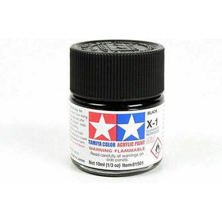 Tamiya Akrylmaling Mini X-1 Sort 10ml