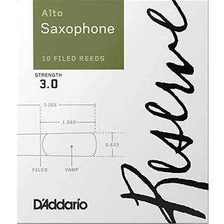 D'Edario Woodwinds Reserve Alto Saxophon Reeds - Sax Reeds - Tyk blank Reed for Rich Warm Tone - 3.0 Strength 10 Pack