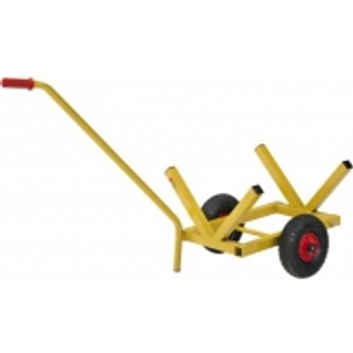 Ravendo langgodsvogn gul 600x750x1600 v-holder 142665 pladevogn 200kg