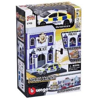 Bburago, Street Fire, bil og bygning, 1:43, assorteret [Levering: 1-2 dage]