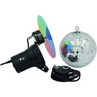 Eurolite Spejlkugle Set 30cm med Pinspot TILBUD NU