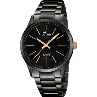 Mandens sorte Lotus 18162/2 ur