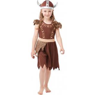 Viking Pige Udklædningstøj til børn(Str. 116/M)