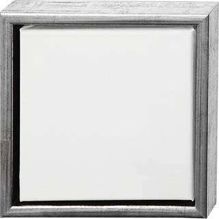 Malerlærred med ramme 20x20 cm - Antik sølv