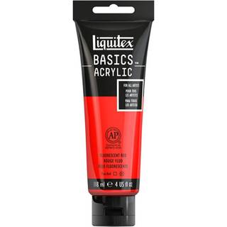 Basics Acrylfarbe 118ml - Rot Fluo